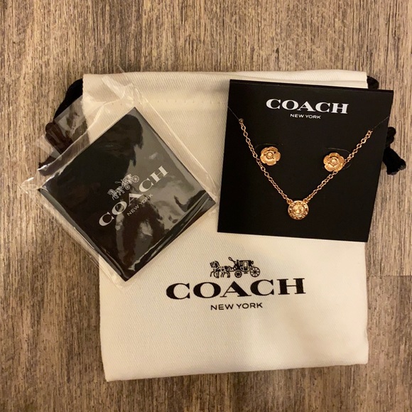 Coach Jewelry - Coach Necklace and Earring Set NWT